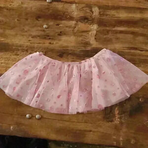 Pink skirt with glitter dots